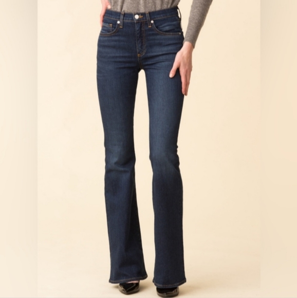 Veronica Beard Beverly Skinny Flare High Rise Jeans, size 15 waist 36 - Picture 1 of 16